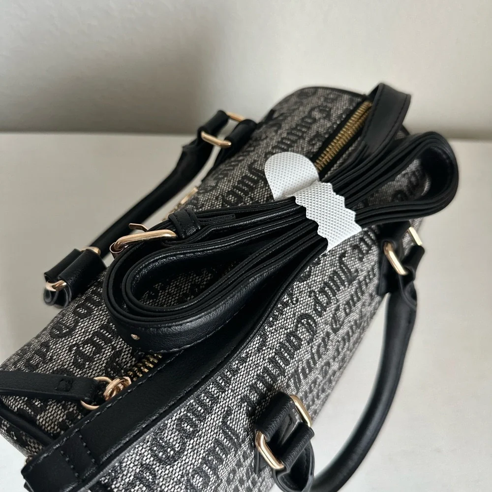 Juicy Couture Black Beige/ Liquorice Freshly Picked Satchel - Picture 4 of 4